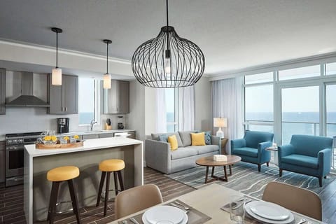 Soak up ocean views while lounging in sunlit comfort.