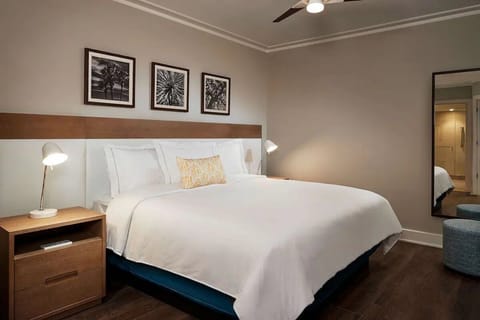 Unwind in crisp linens for a deeply restful sleep.