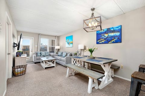 Open layout for shared meals, cozy lounging, and entertainment in one spot