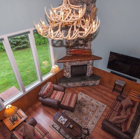 living room from 2nd floor loft