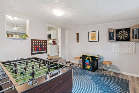 GAME ROOM !!  Does it get any better than this?  A little friendly competition will give your family and friends some lasting memories.