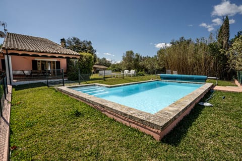 Pool and house view