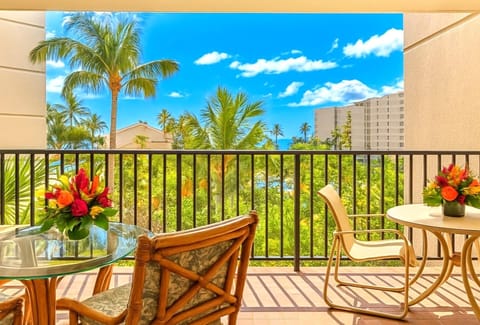 Unwind on this breezy lanai where island skies, swaying palms, and sunny moments frame every peaceful pause  KS-535