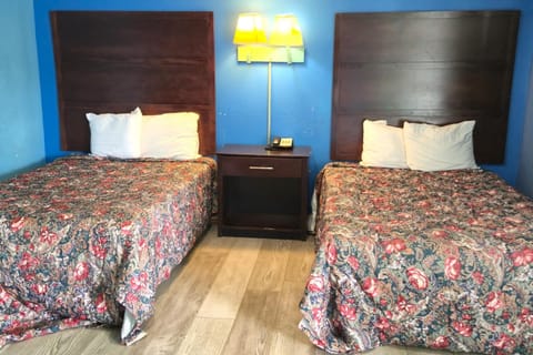 Stretch out on two comfy beds after a full day.