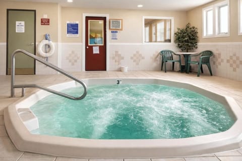 Sink into bubbling hot-tub jets after a long day.