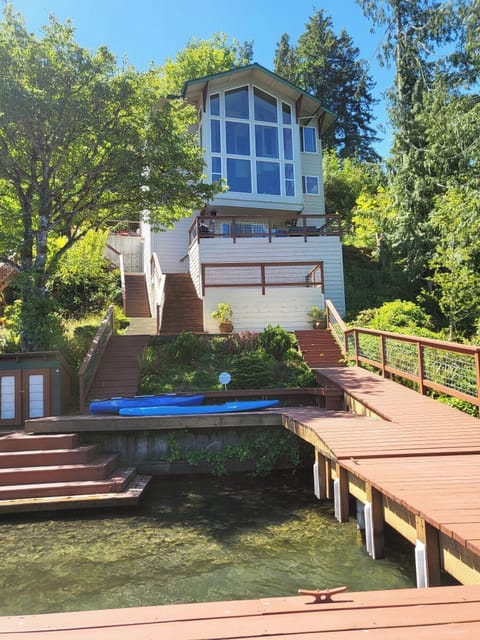 View from the dock looking back at the house