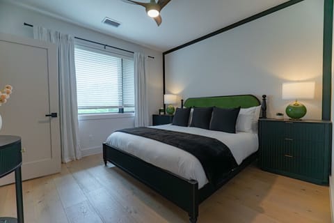 Master Bedroom - King Bed - Black out curtains - Two Walk In Closets