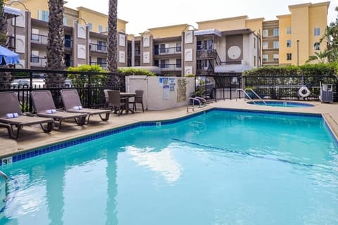 Dive into a sparkling pool and soak up sunshine.