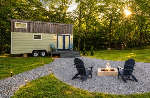 Outdoor space, firepit, property entrance
