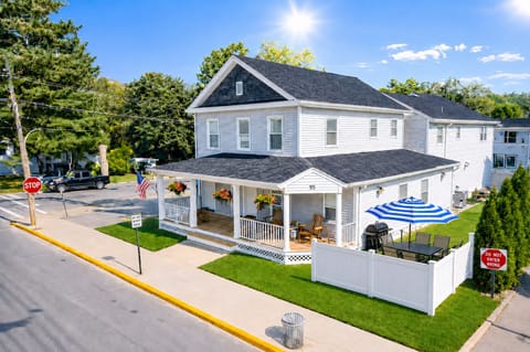 Two family homes. Each family with separate entrances. Walkable to town, Beach