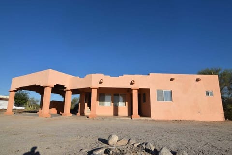 See the welcoming front exterior of Casa del Sol in El Dorado Ranch San Felipe BC Mexico — private entrance and quick beach access.