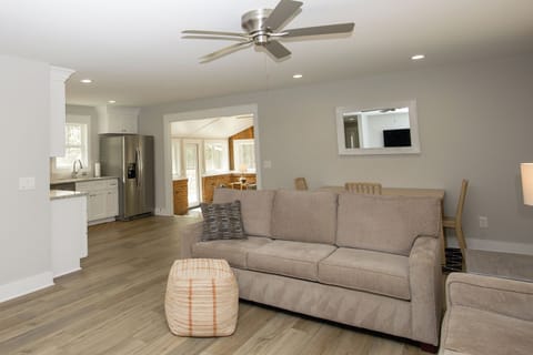 Bright, open layout with a warm cottage feel