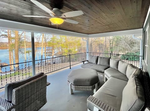 Covered large deck