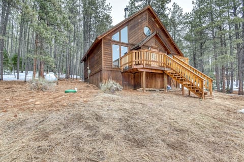 Classic A-frame chalet tucked into the Angel Fire pines