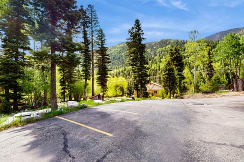 Take in sweeping mountain and forest views from the complex