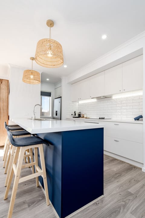 Stylish kitchen with a spacious island—perfect for casual meals and conversation.