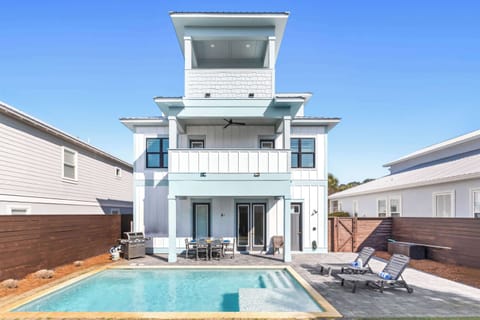 Exterior: Private pool and  gas grill.