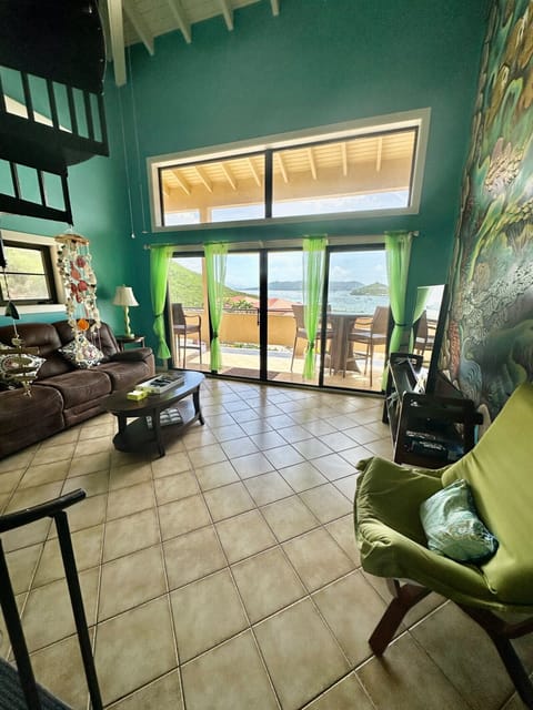 Living Room with Ocean View and Patio