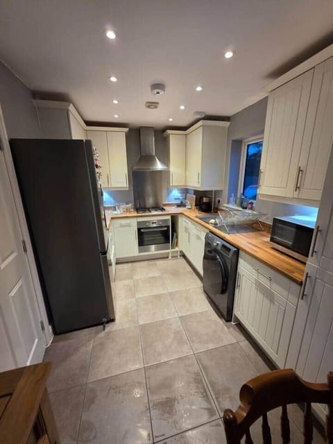 The kitchen is fully equipped.