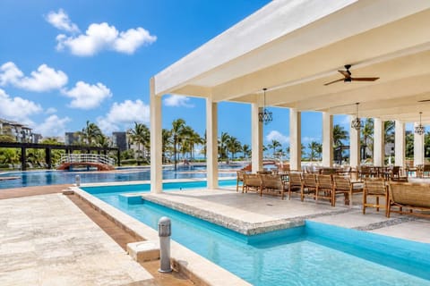 Communal beachfront resort pool and grounds (shared)