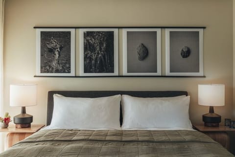 Drift off in crisp linens and boutique-hotel comfort.