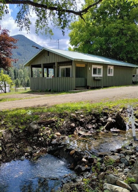 Cottage and seasonal creek 