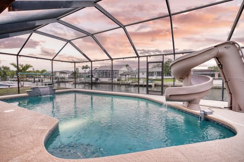 Dolphin Whispers Private Pool with Water View at Sunset
