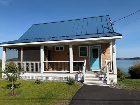 Front of house (streetside) with Johnson Bay in back.