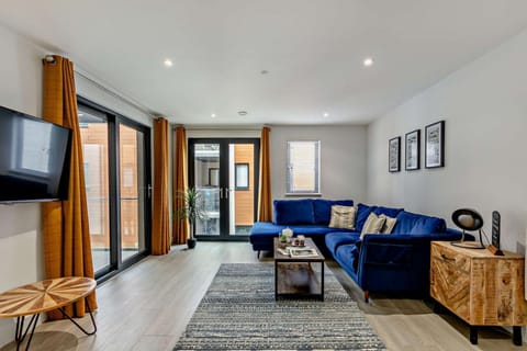 The open plan living space at Pearl, Devon
