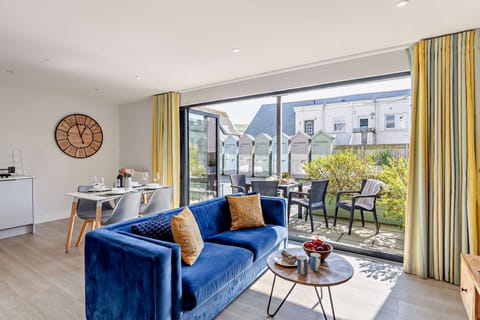 The open-plan living space at Coral, Devon