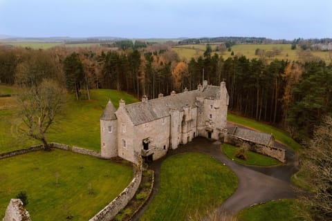 Ferniehirst  Castle from above 