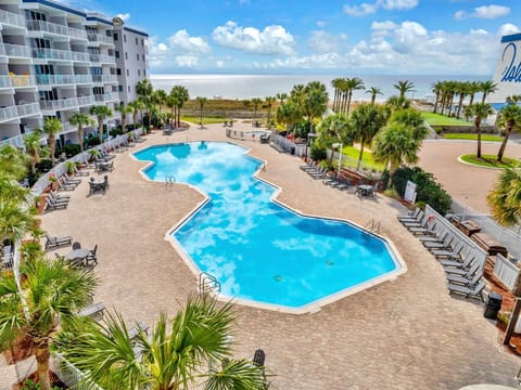 Destin West 414 - Balcony View of pool deck and beach