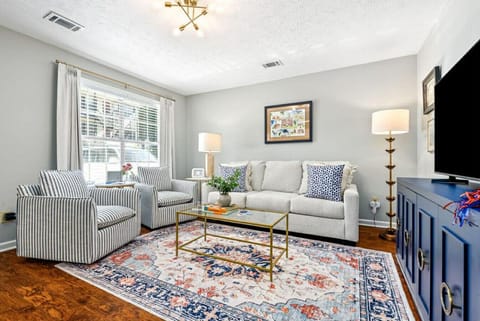 Living Room with Queen Pull Out Sofa