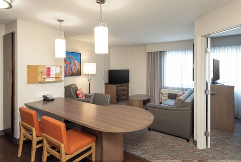 Gather around the table for meals, games, and easy conversation.