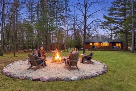 Cozy outdoor fire pit perfect for relaxing evenings under the stars.