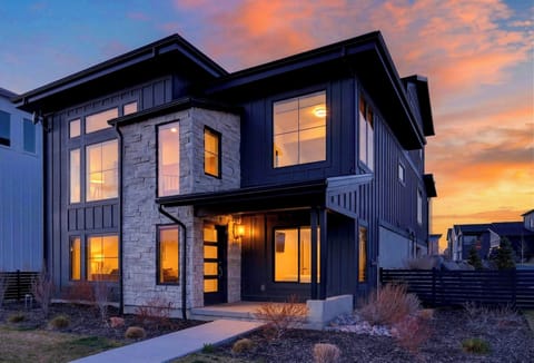 Sunset exterior.