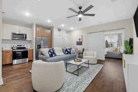 Living Room: Bright and stylish space with modern decor, perfect for relaxing and entertaining!

