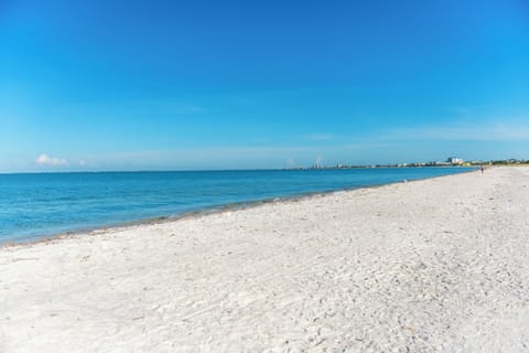 Stroll miles of tranquil shoreline with sparkling turquoise water.
