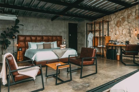 Stretch out in the spacious suite with lounge seating and desk.