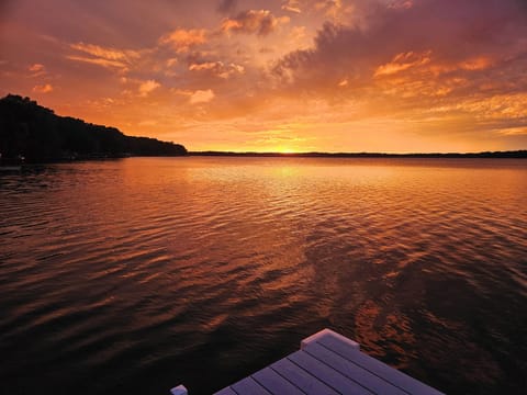 Stunning sunset from the dock, June 2026