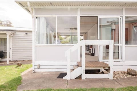 Timber Coastal Shack Backyard