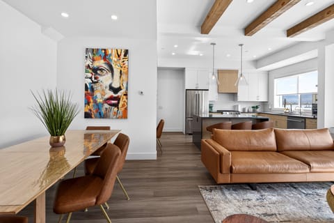 Curated artwork adds character & depth to the interior.