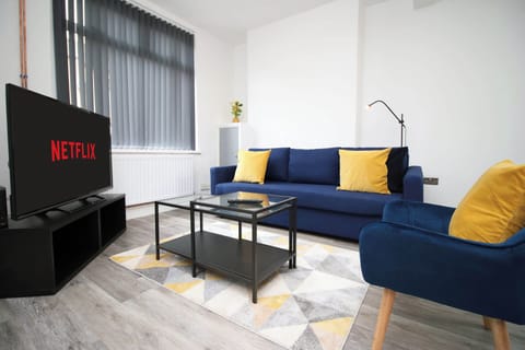 Open-plan living room, multimedia TV