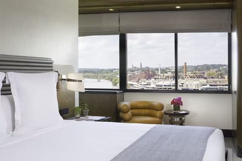 Linger by the window and savor sweeping city panoramas.