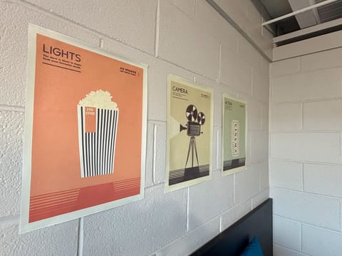 Lights, Camera, Action — vintage movie poster wall art
