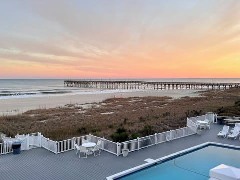Sunset view from deck
