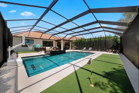 Practice Putting by the Sparkling Pool - Bonus Unlocked