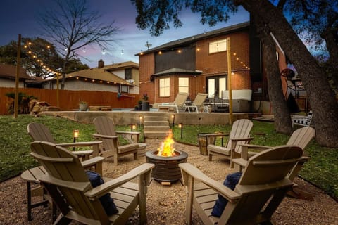 Share stories about the magical fire pit. Make sure not to forget the marshmallows.