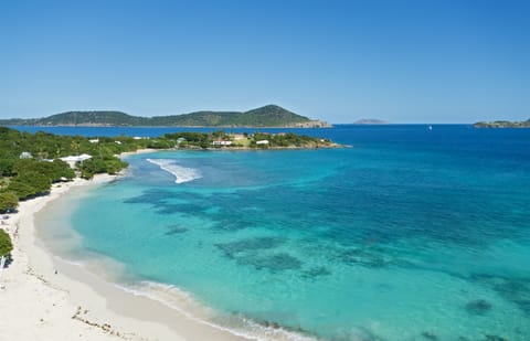 Steps away from one of the island's most beautiful beaches.