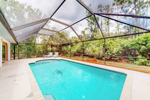 Pool area, perfect for swimming, relaxing, and enjoying time with family and friends. Pool heat is available October 1–May 1 for $32 + tax per day, with a 3-day minimum. Request at least 72 hours before arrival.